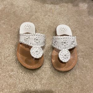 Jack Rogers white toddler Jacks flat sandal size 9